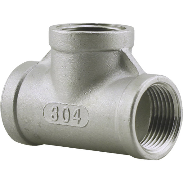 PLUMB-EEZE 3/8 In. FIP Stainless Steel Tee U2-SST-03