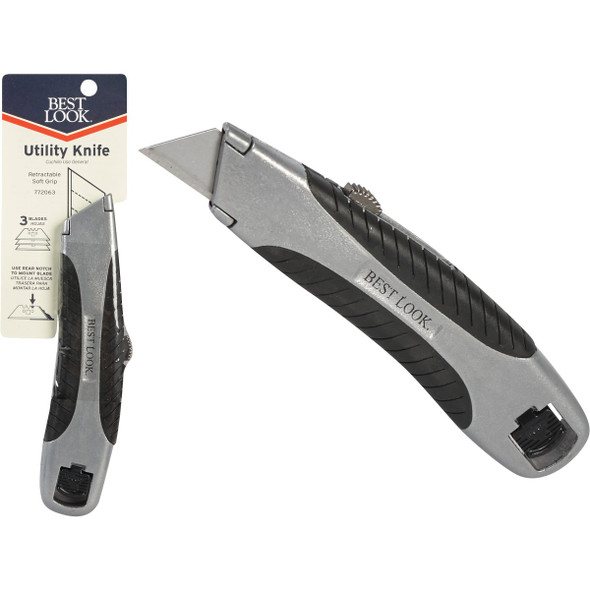 Best Look 6.4 In. Retractable Utility Knife Scraper RSK-DIB