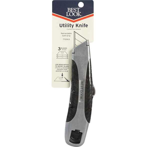 Best Look 6.4 In. Retractable Utility Knife RSK-DIB 772063