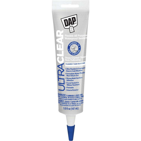 DAP Ultra 5 Oz. Flexible Elastomeric Sealant, Clear 7079818387