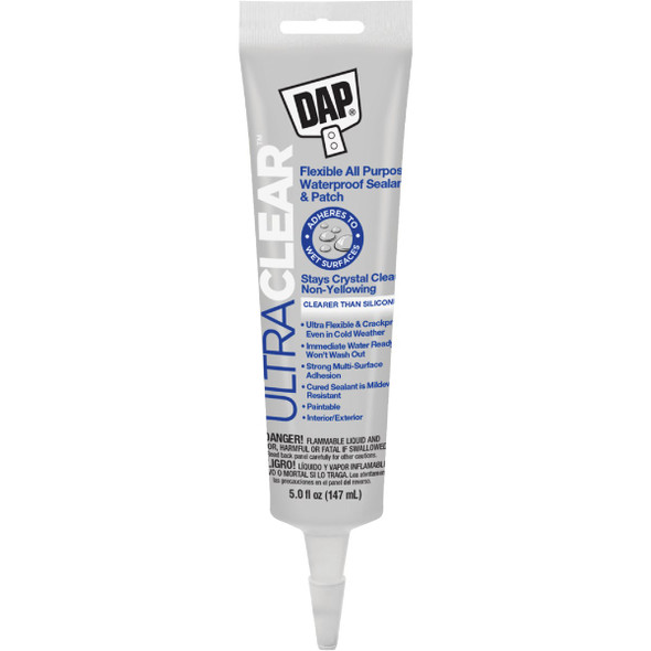 DAP Ultra 5 Oz. Flexible Elastomeric Sealant, Clear 7079818387