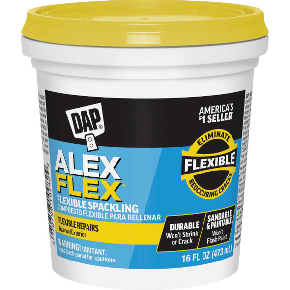 Dap Alex Flex 16 Oz. Heavy-Duty Acrylic Spackling 7079818742