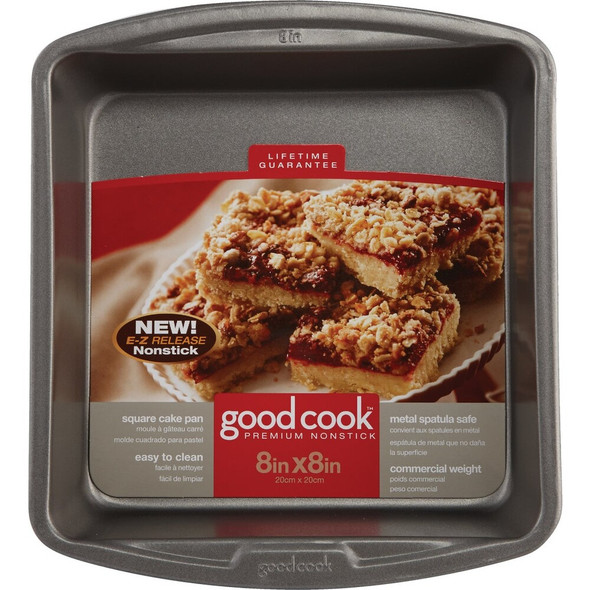 Goodcook 8 In. x 8 In. Square Non-Stick Cake Pan 04017 603217