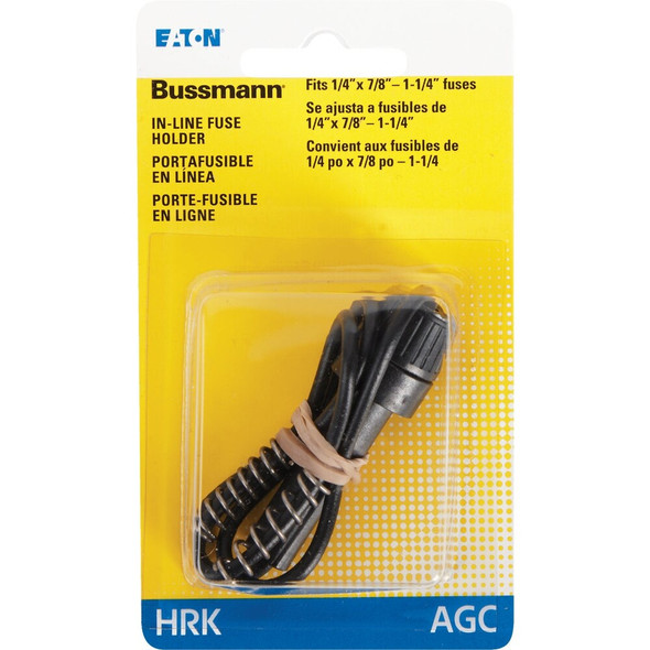 Bussmann 20-Amp #14 Universal Glass Tube Inline Fuse Holder BP-HRK-RP 573276