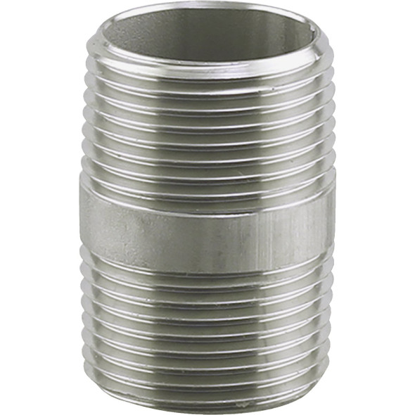 PLUMB-EEZE 3/4 In. MIP x 6 In. Stainless Steel Nipple U2-SSN-0760 PLUMB-EEZE 3/4 In. MIP x 6 In. Stainless Steel Nipple U2-SSN-0760