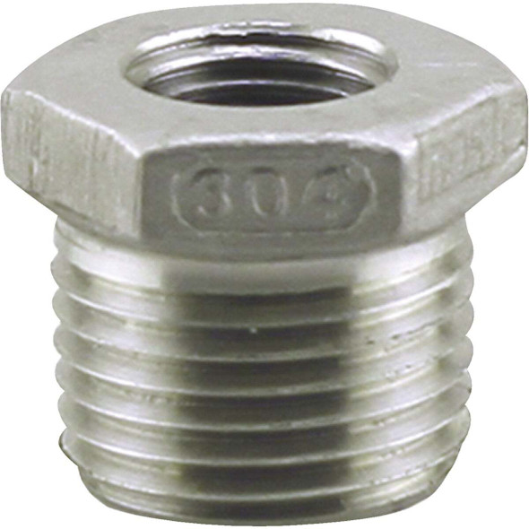 PLUMB-EEZE 1 In. MIP x 1/2 In. FIP Stainless Steel Bushing U2-SSB-1005