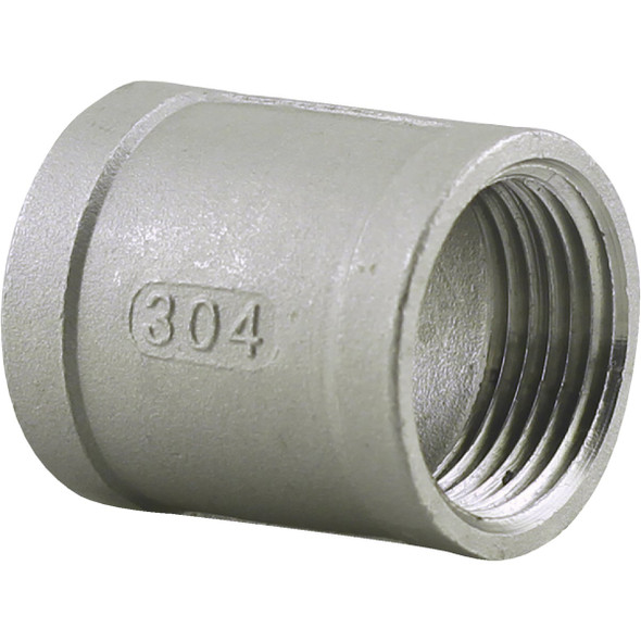 PLUMB-EEZE 1 In. FIP Stainless Steel Coupling U2-SSC-10