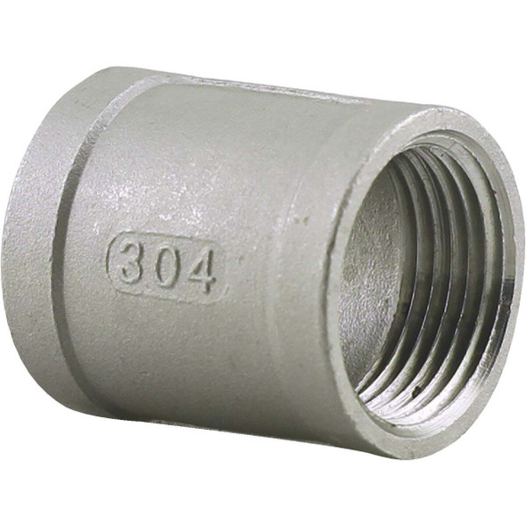 PLUMB-EEZE 1/4 In. FIP Stainless Steel Coupling U2-SSC-02