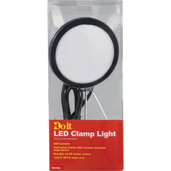 Do it 8W 4-1-2 In. LED Clamp Lamp DA023 502789
