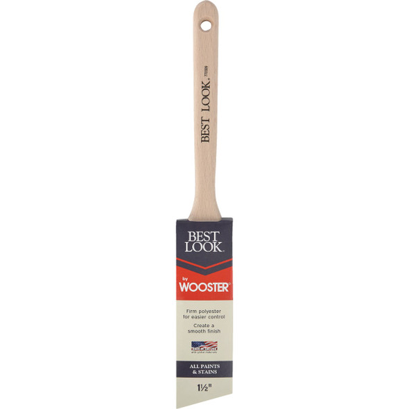 Best Look By Wooster 1-1-2 In. Angle Sash Paint Brush  D4022-1 1-2 772320