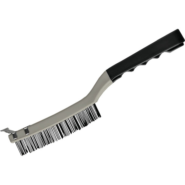 Best Look 0.95 In. x .013 In. Soft Grip Carbon Steel Wire Brush with Scraper Best Look 0.95 In. x .013 In. Soft Grip Carbon Steel Wire Brush with Scraper