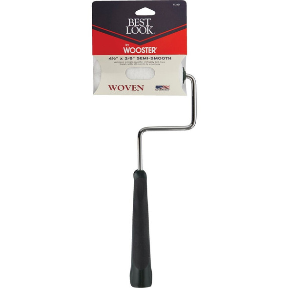 Best Look By Wooster 4-1-2 In. x 3-8 In. Mini Woven Paint Roller Cover & Frame DR457-4 1/2 772301