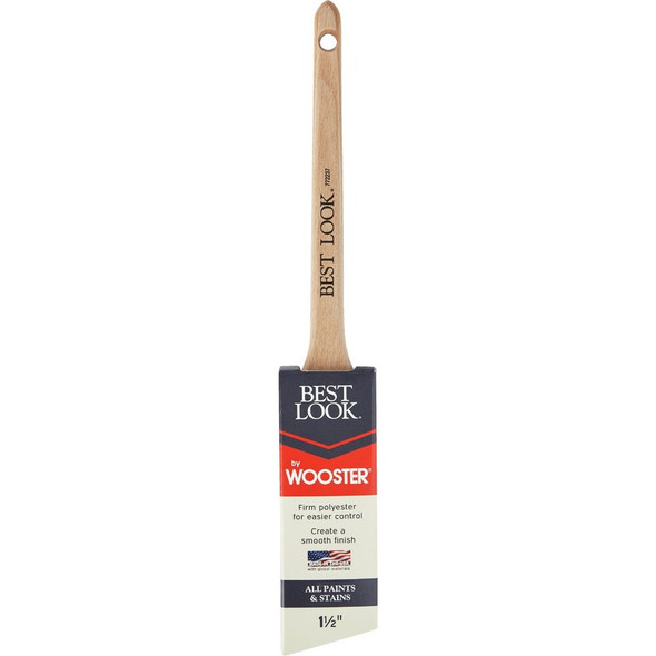 Best Look By Wooster 1-1-2 In. Thin Angle Sash Paint Brush D4021-1 1-2 772237