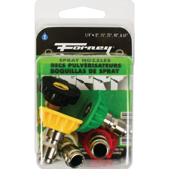 Forney Quick Connect 4.0mm Pressure Washer Spray Tip (5-Pack) 75148 Forney Quick Connect 4.0mm Pressure Washer Spray Tip (5-Pack) 75148