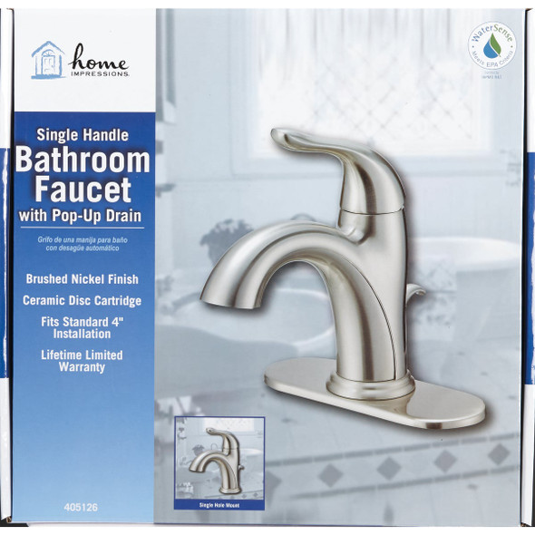 Home Impressions 1h Bn Lavatory Faucet FS1A4141NP-JPA1 405126