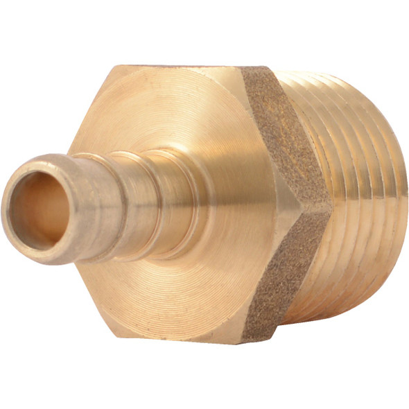 SharkBite 3/8 In. CF x 1/2 In. MPT Brass PEX Adapter UC118LFA