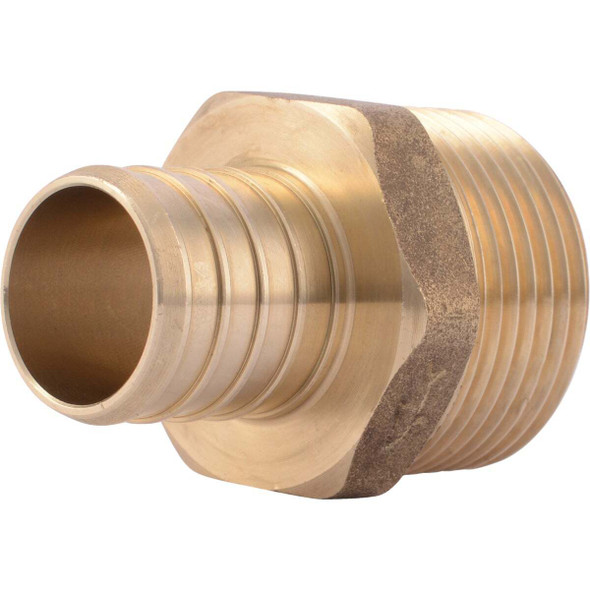 SharkBite 1 In. CF x 1 In. MPT Brass PEX Adapter UC140LFA