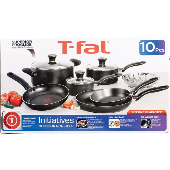 Initiatives Non-Stick Black Cookware Set (10 Piece) B208SA64 602987