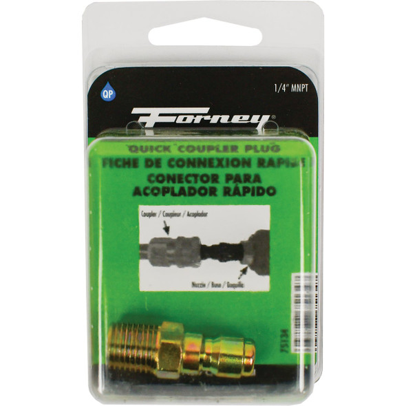 Forney 1/4 In. Male Quick Connect Pressure Washer Plug Forney 1/4 In. Male Quick Connect Pressure Washer Plug