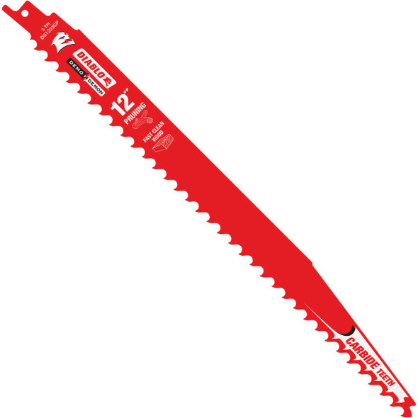 Diablo Demo Demon 12 In. 5 TPI Carbide Pruning Reciprocating Saw Blade DS1203CP