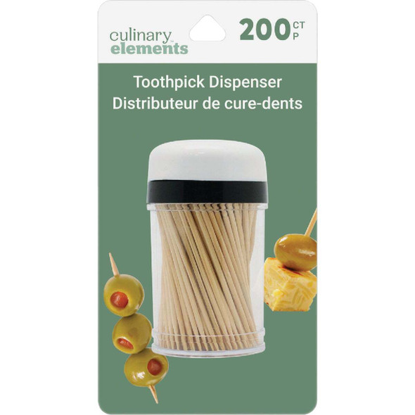 Culinary Elements Toothpick Dispenser (200 Ct.) 16844 Pack of 6