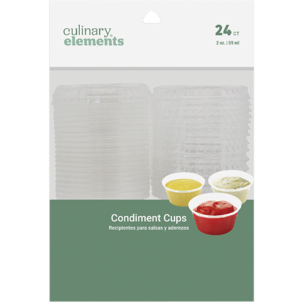 Culinary Elements 24pk 2oz Condiment Cups 16504 Pack of 6