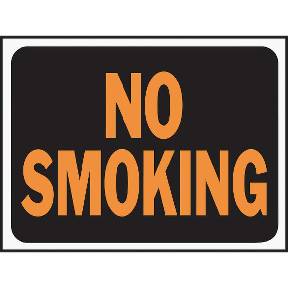Hy-Ko 9x12 Plastic Sign, No Smoking 3013 Pack of 10