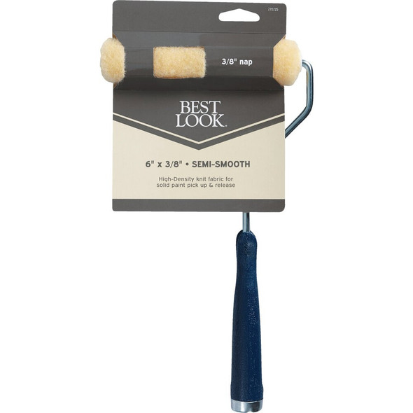 Best Look 6 In. x 3-8 In. Mini Knit Paint Roller Cover & Frame DIB MT 143-11-600 770725