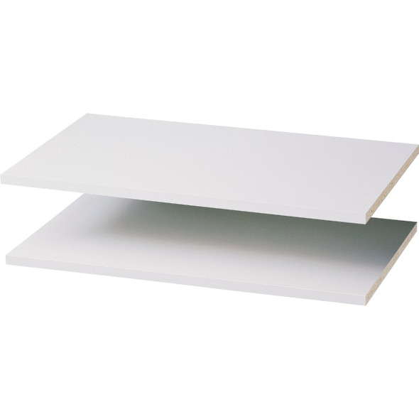 Easy Track 2 Ft. W. x 14 In. D. Laminated Closet Shelf, White (2-Pack) RS1423