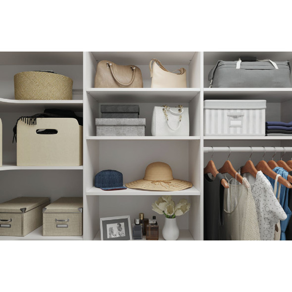 Easy Track 2 Ft. W. x 14 In. D. Laminated Closet Shelf, White (2-Pack) RS1423 226270