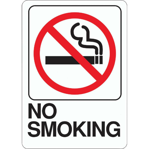 Hy-Ko Deco Series Heavy-Duty Plastic Sign, No Smoking D-20