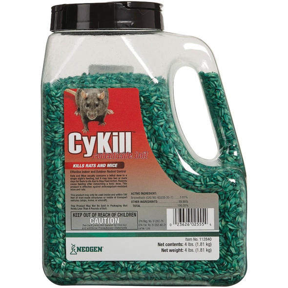 CyKill Seed Meal Bait Rat And Mouse Poison, 4 Lb. 112840 705520