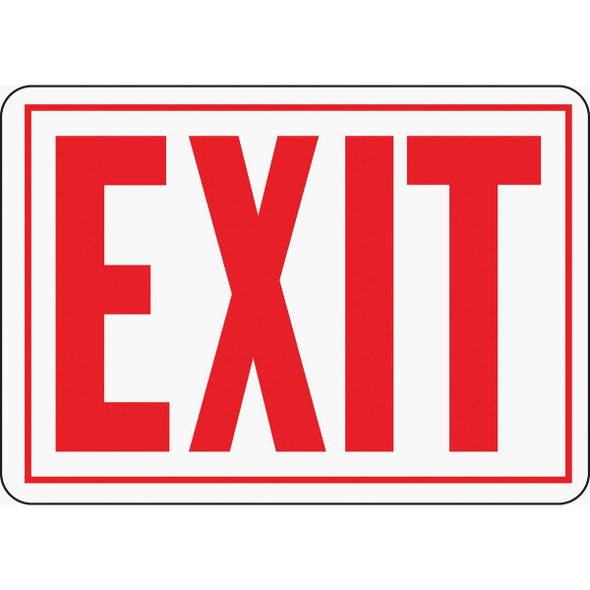 Hy-Ko Aluminum Sign, Exit SS-2W