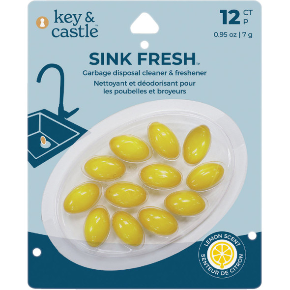 Key & Castle 12pk Lmn Sink Freshener 17115 Pack of 6