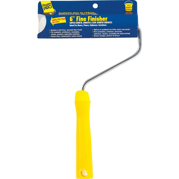 FoamPro Fine Finisher 6 In. Mini Foam Roller Cover & Frame 175