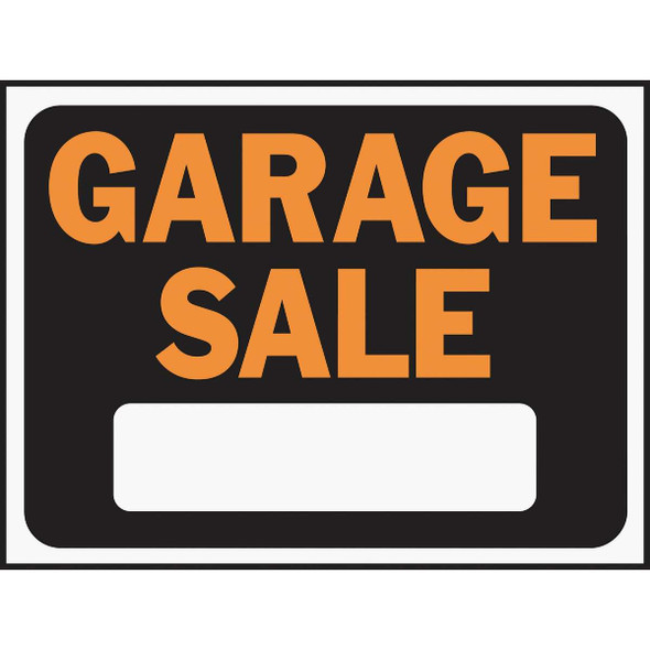 Hy-Ko 9x12 Plastic Sign, Garage Sale 3023 Pack of 10