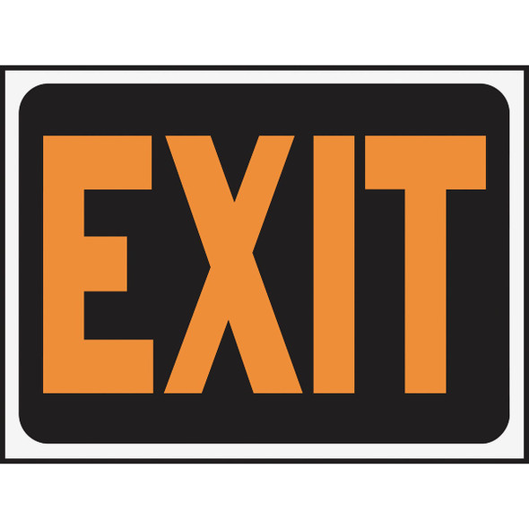 Hy-Ko 9x12 Plastic Sign, Exit 3003 Pack of 10