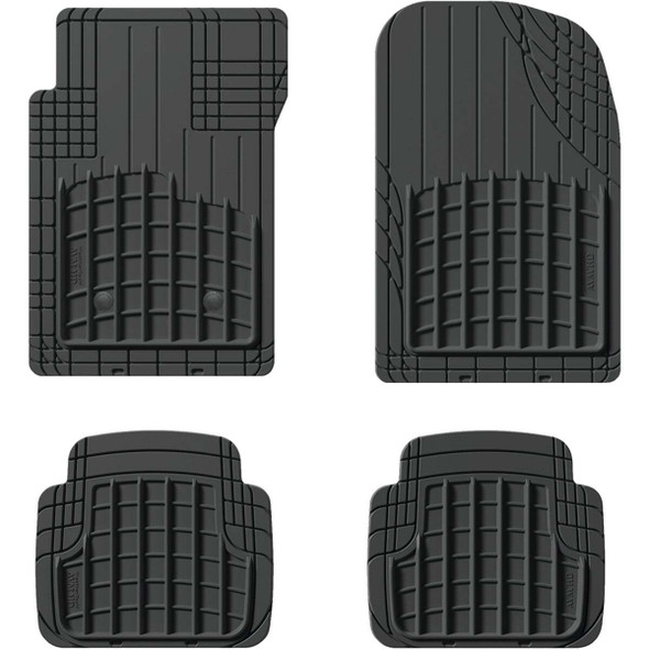 WeatherTech Trim-to-Fit Black Rubber Heavy-Duty Floor Mat (4-Piece) 11AVMSBHD