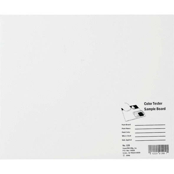 FoamPro 12 In. x 10 In. Color Tester Sample Board 120 Pack of 24