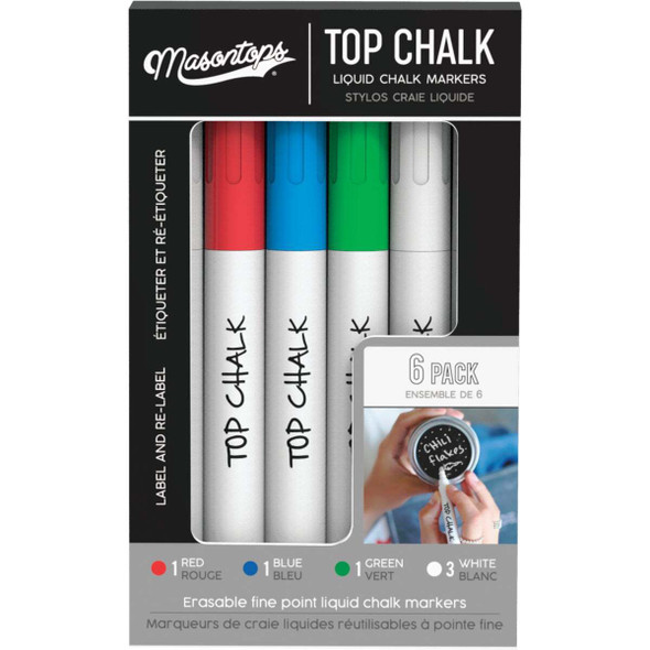 Masontops Liquid Chalk for Canning Lids (6-Count) TC6