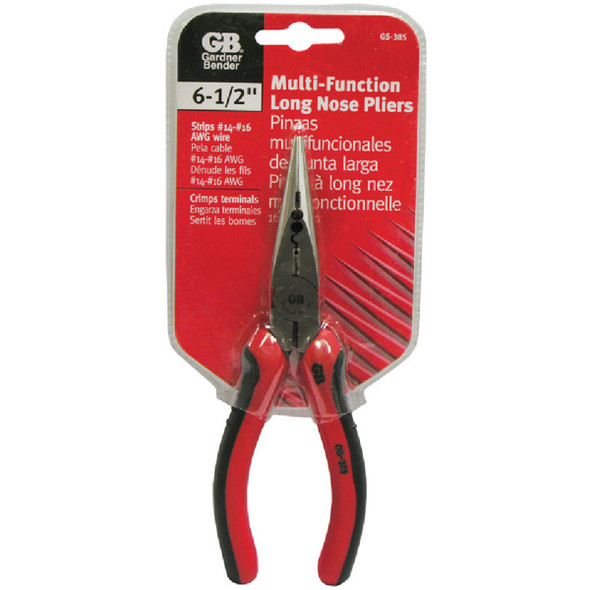 Gardner Bender 6-1/2 In. Multi-Function Long Nose Pliers GS-385
