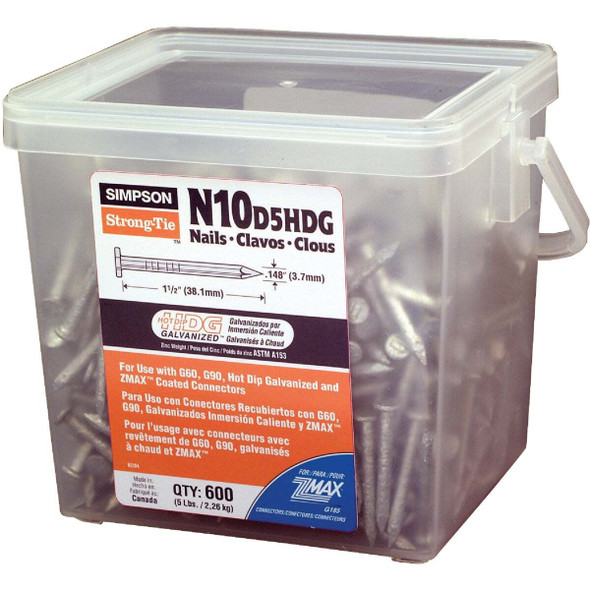Simpson Strong-Tie 600ct 10dx1-1/2 Hdg Nail N10D5HDG-R