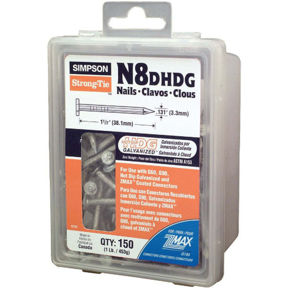 Simpson Strong-Tie 150ct 8dx1-1/2 Hdg Nail N8DHDG-R