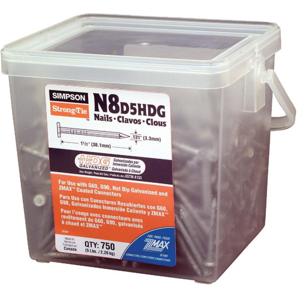 Simpson Strong-Tie 750ct 8dx1-1/2 Hdg Nail N8D5HDG-R