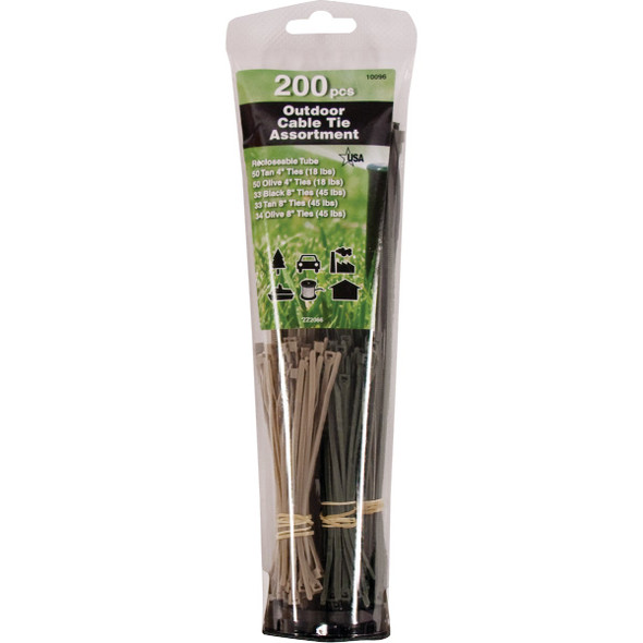 Gardner Bender Outdoor Asst Cable Tie 10096