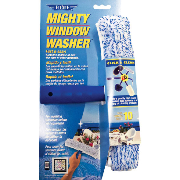 Ettore Mighty Window Washer 10 In. Plastic Window Washer 50010