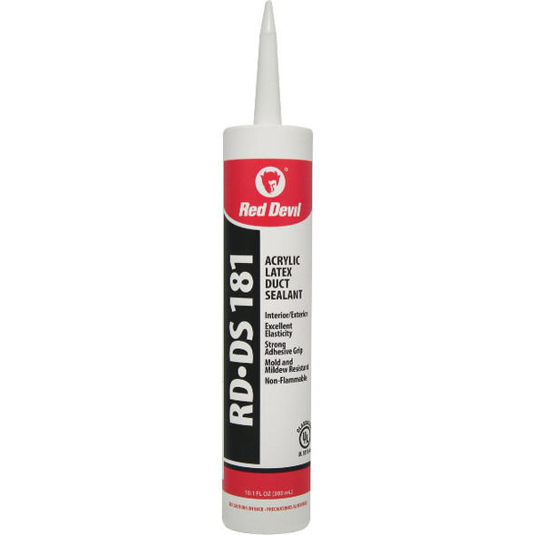 Red Devil RD-DS 181 10.1 Oz. Acrylic Latex Duct Sealant, Gray 0846DS