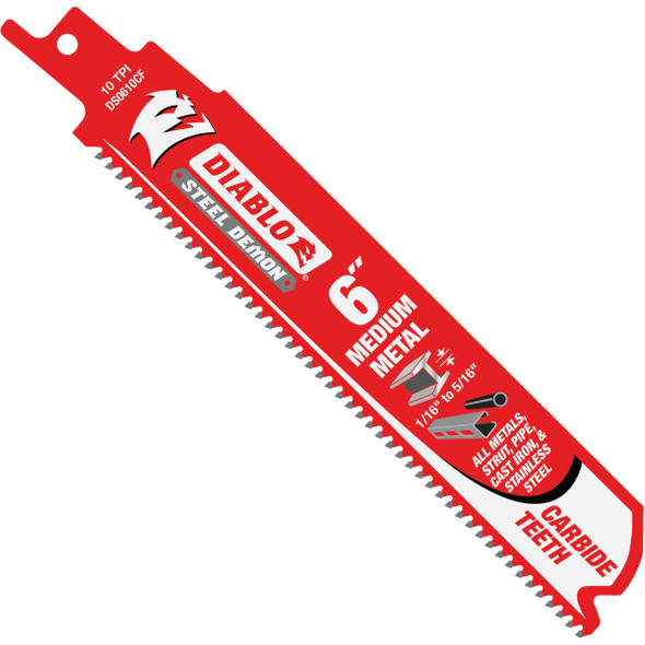 Diablo 3pk 6'' 10t Recip Blade DS0610CF3