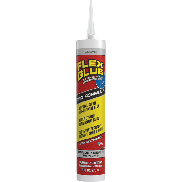 Flex Glue 9 Oz. Clear Multi-Purpose Adhesive GFSCLRR09