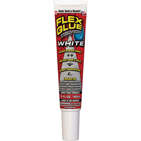 Flex Glue 6 Oz. White Multi-Purpose Adhesive GFSTANR06